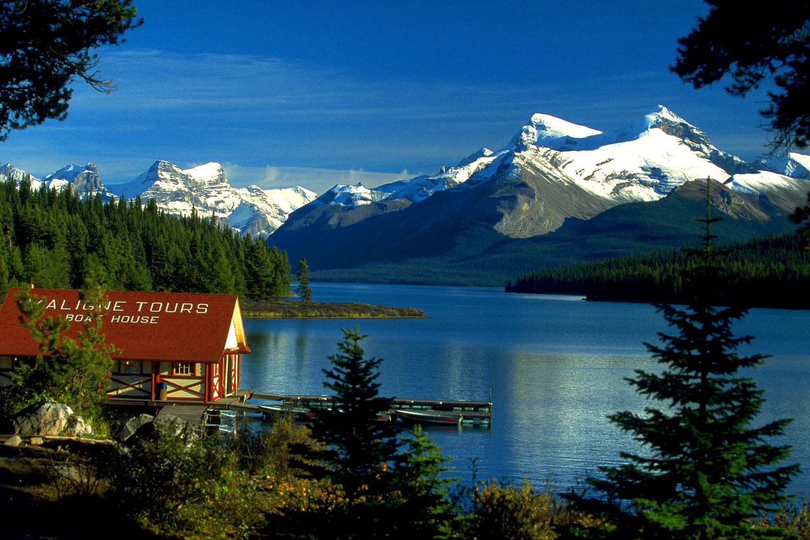 Mountain lake in Jasper National Park