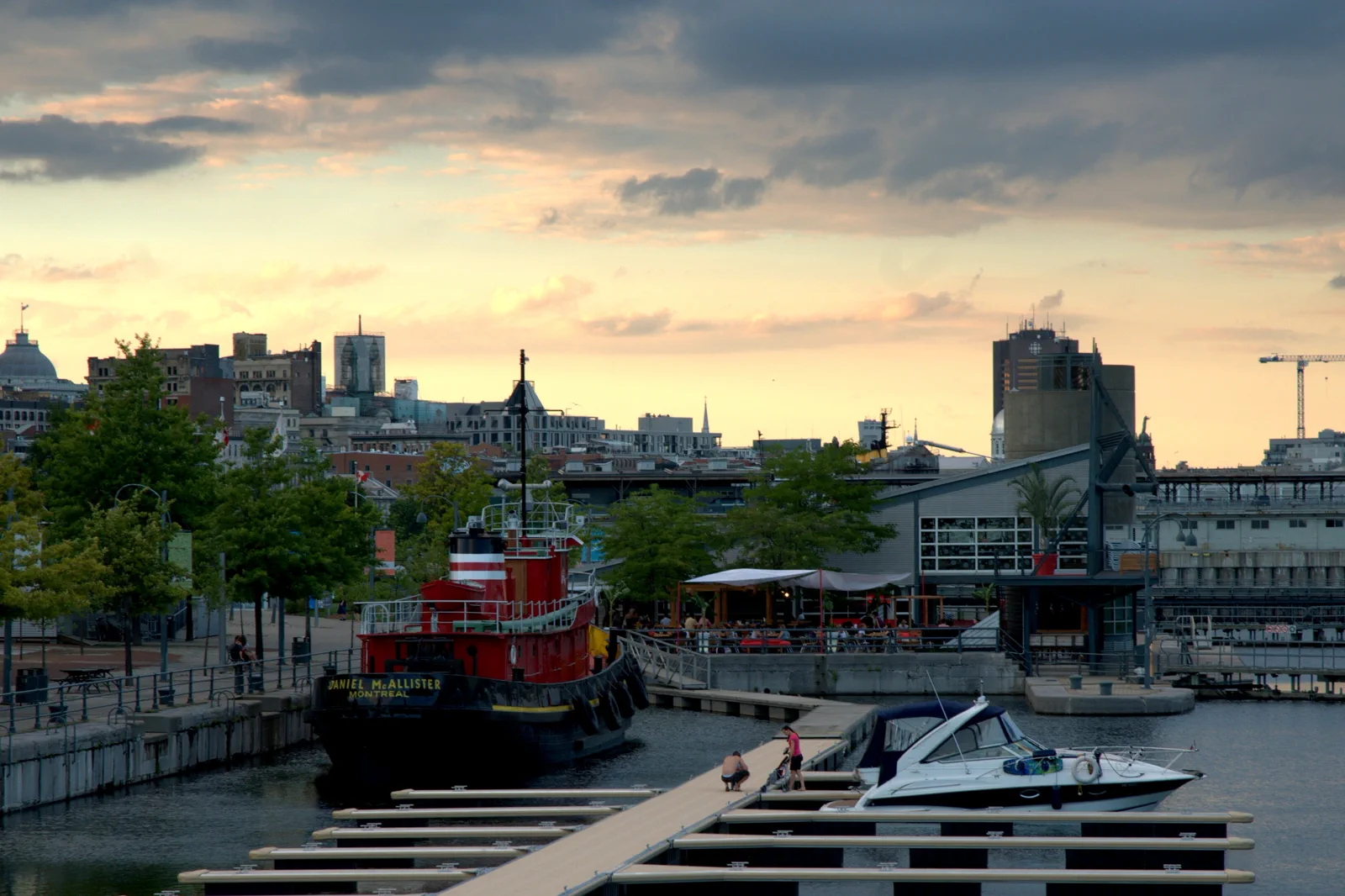 Historic Old Montreal near the St Lawrence River