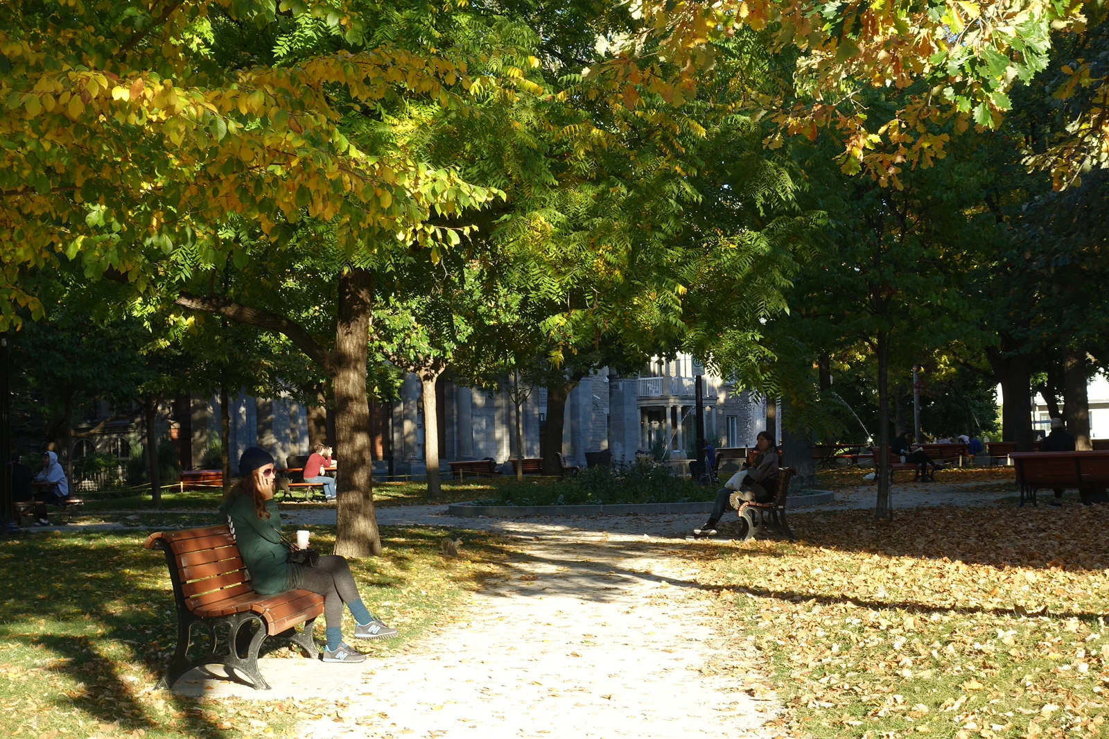 Residential streets and exterior staircases in Montreal Plateau