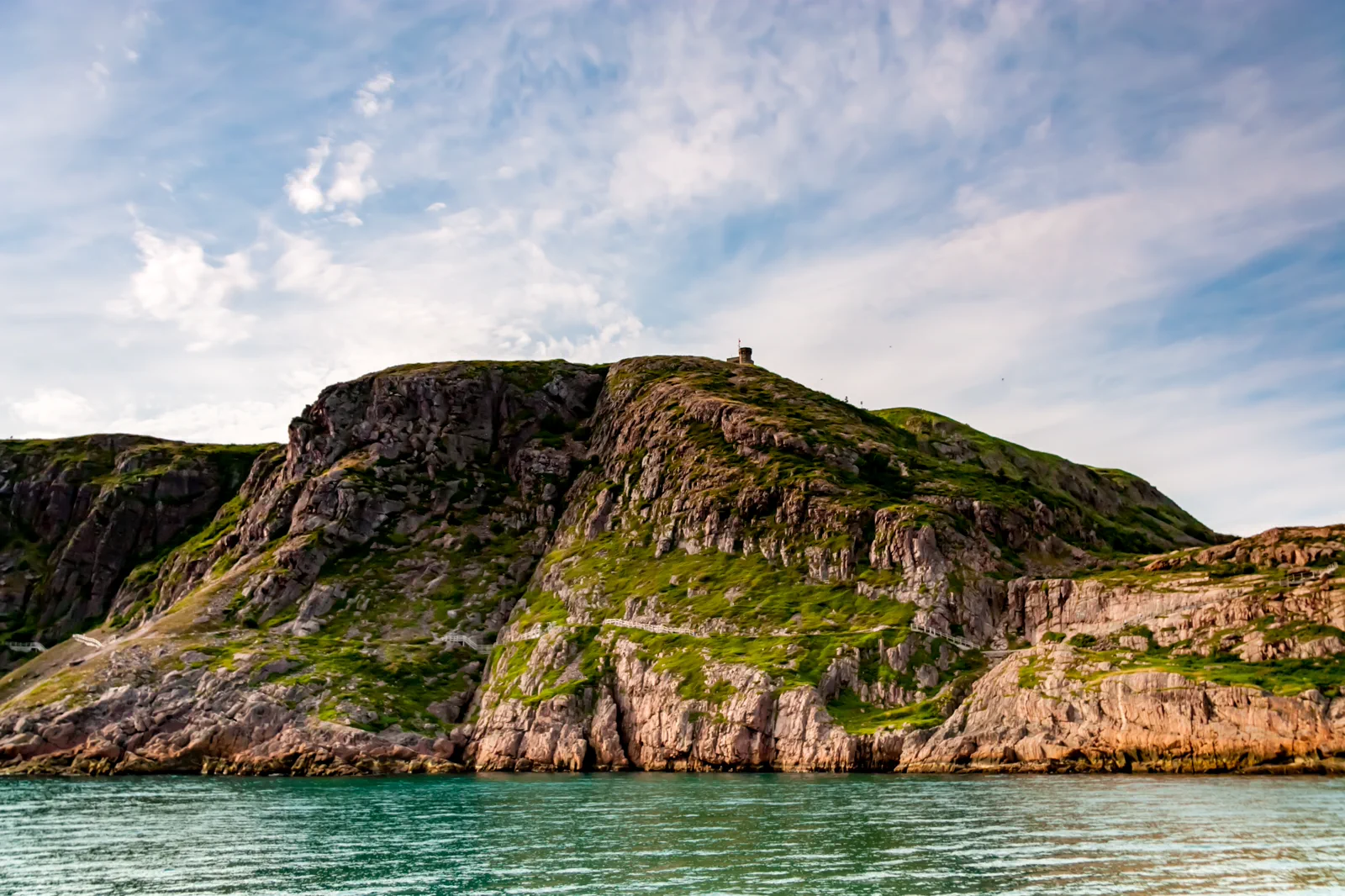 St. John’s harbour and colorful hillside houses in Newfoundland