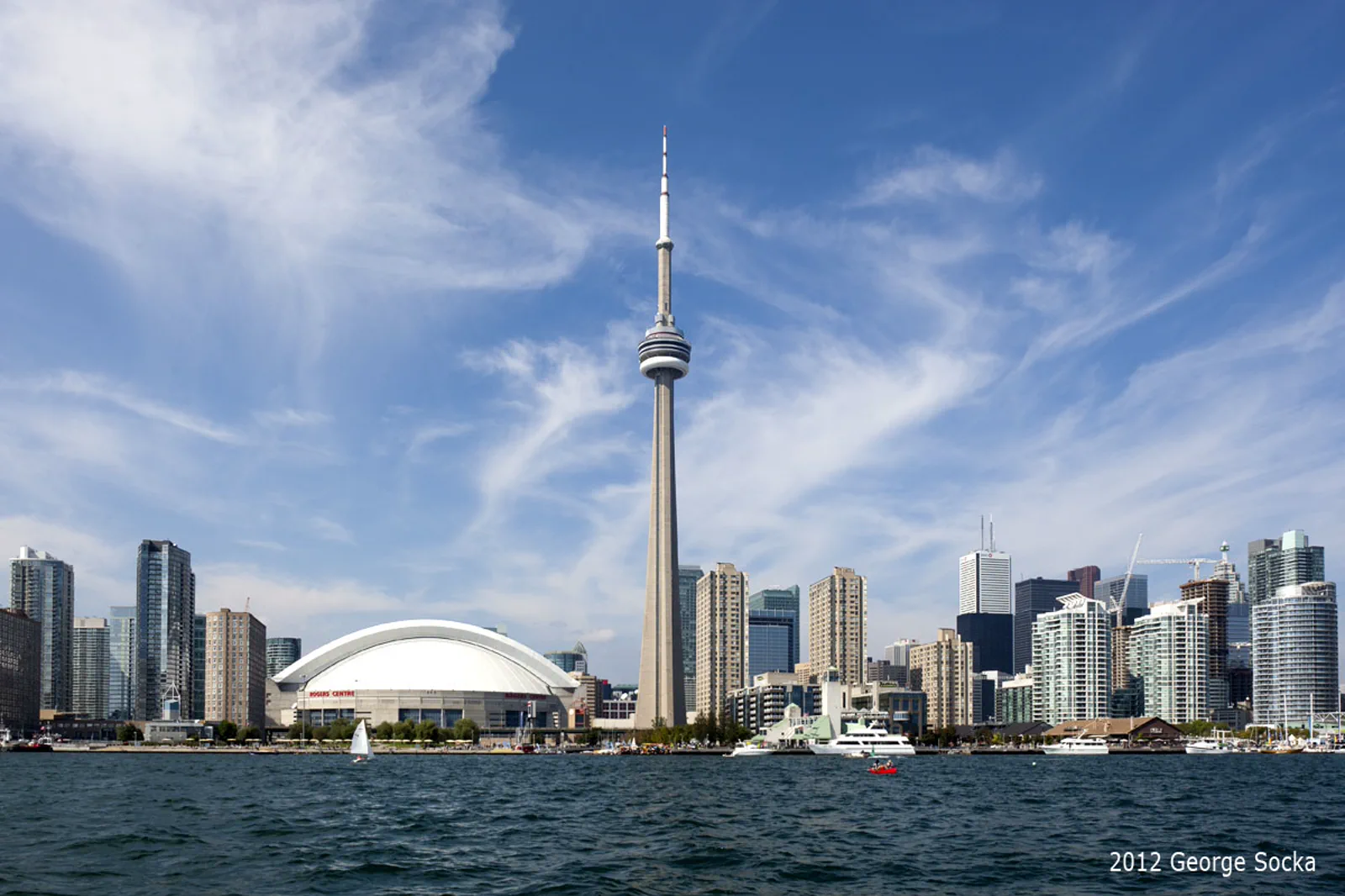 Toronto skyline and Lake Ontario waterfront