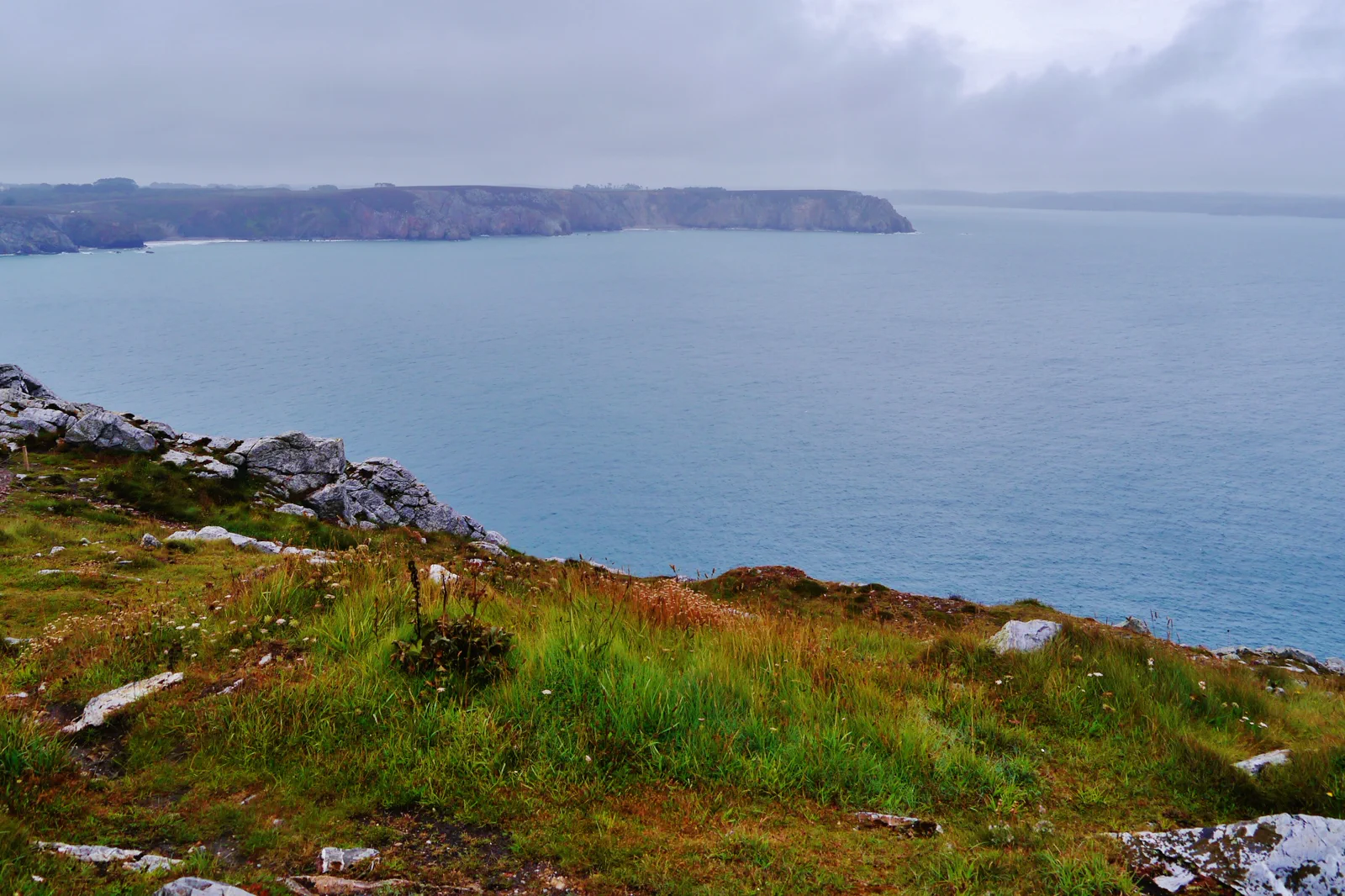 Cliffs and Atlantic water on Brittany’s Crozon Peninsula