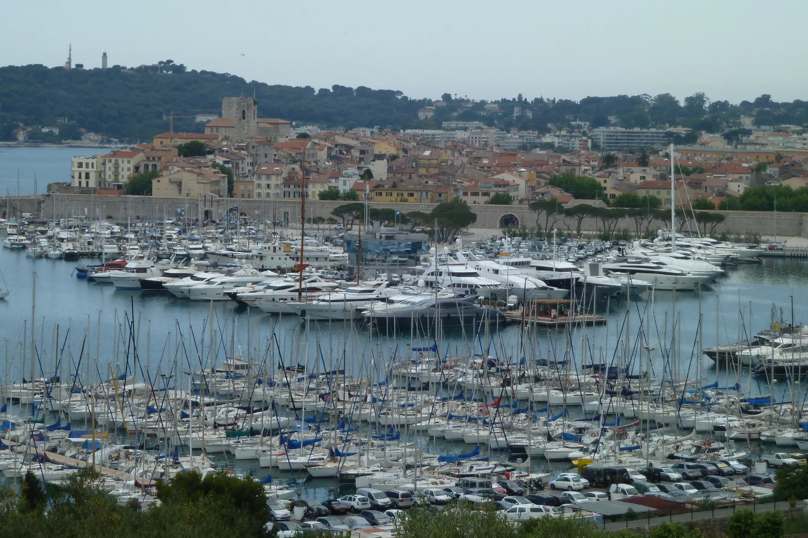 Antibes old town and port on the French Riviera