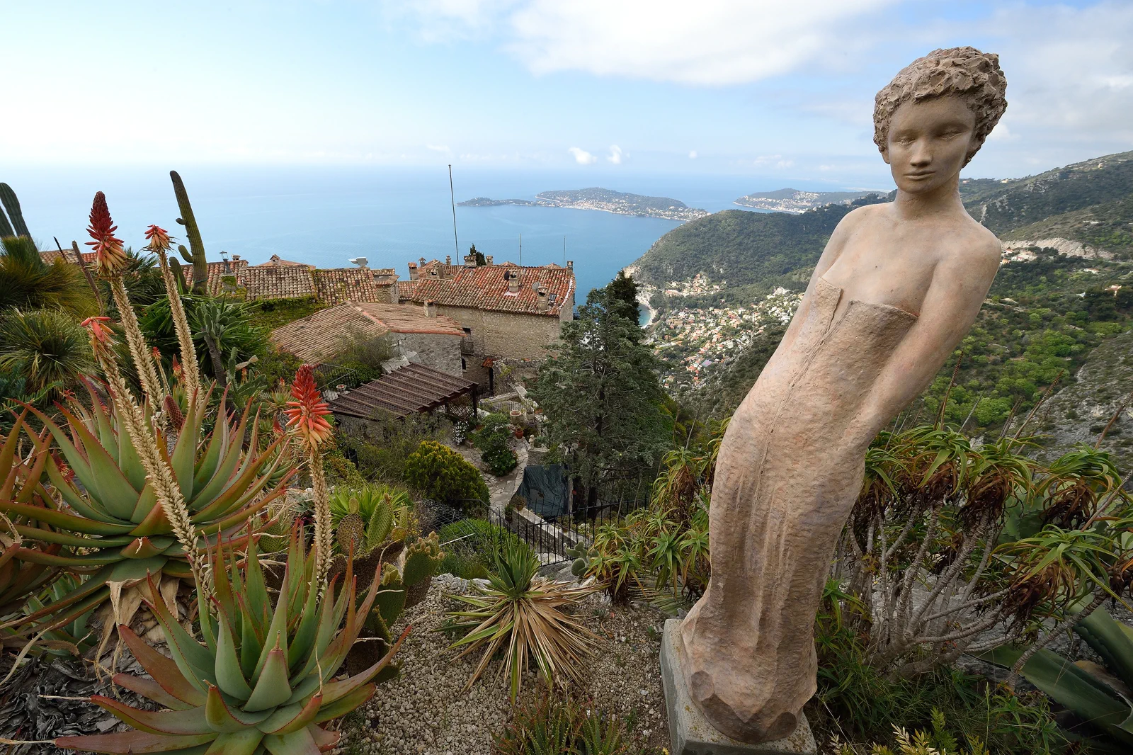 Èze village perched above the Mediterranean on the French Riviera
