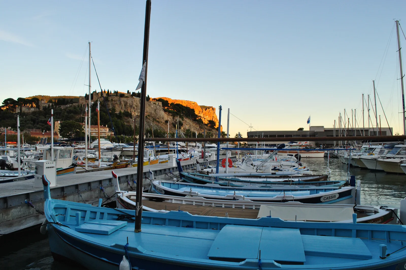Cassis harbor below the cliffs of Cap Canaille