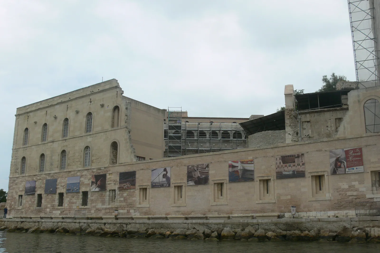Marseille Old Port with Fort Saint-Jean and waterfront