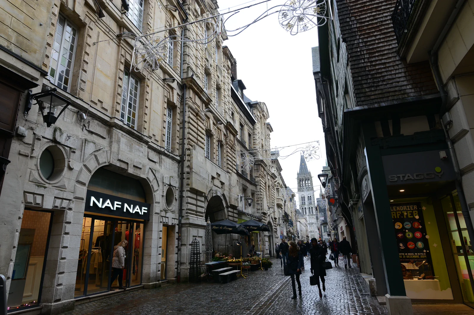 Rouen Cathedral rising above the historic center