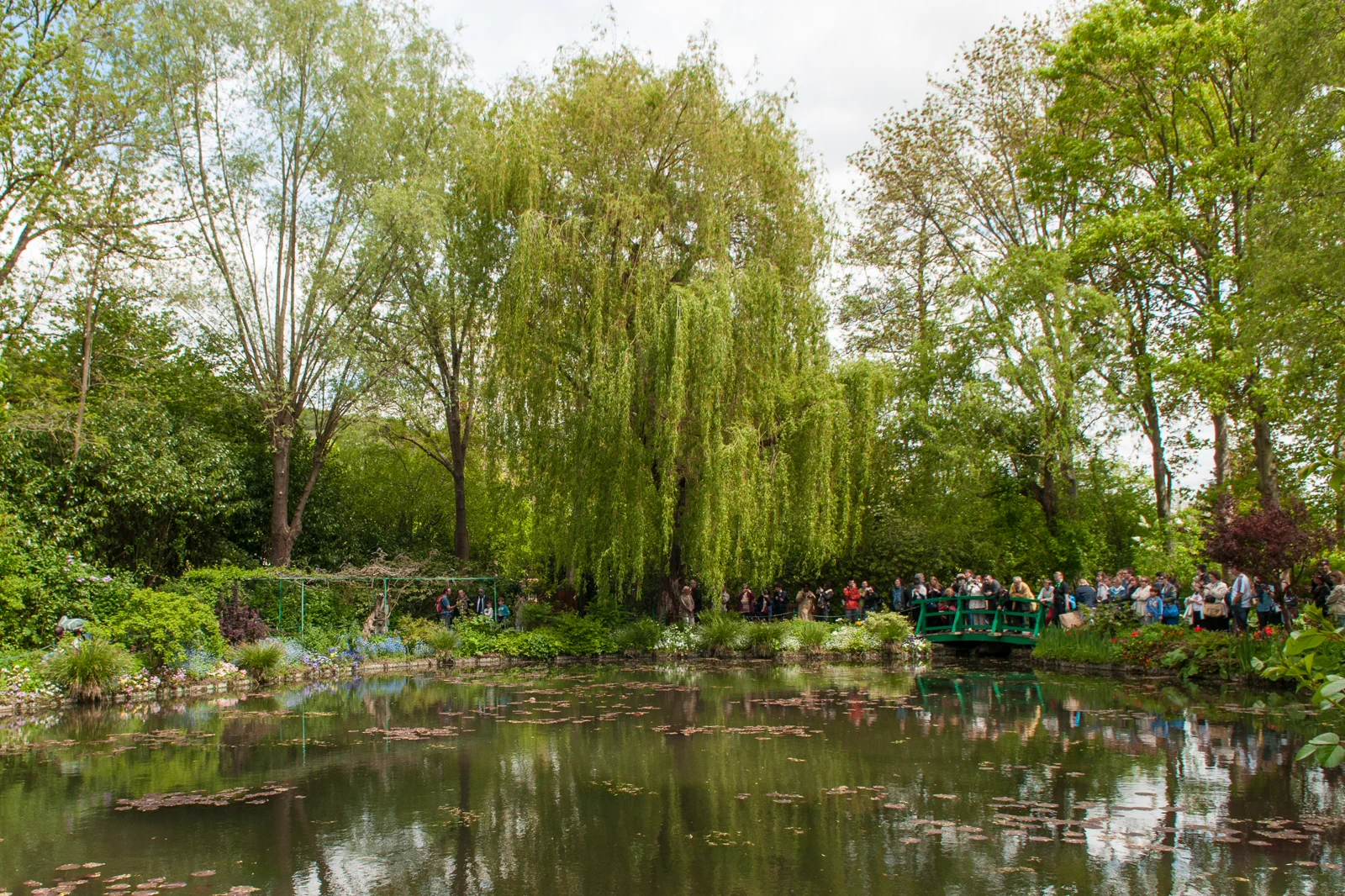 Flower gardens and water garden at Claude Monet’s house in Giverny