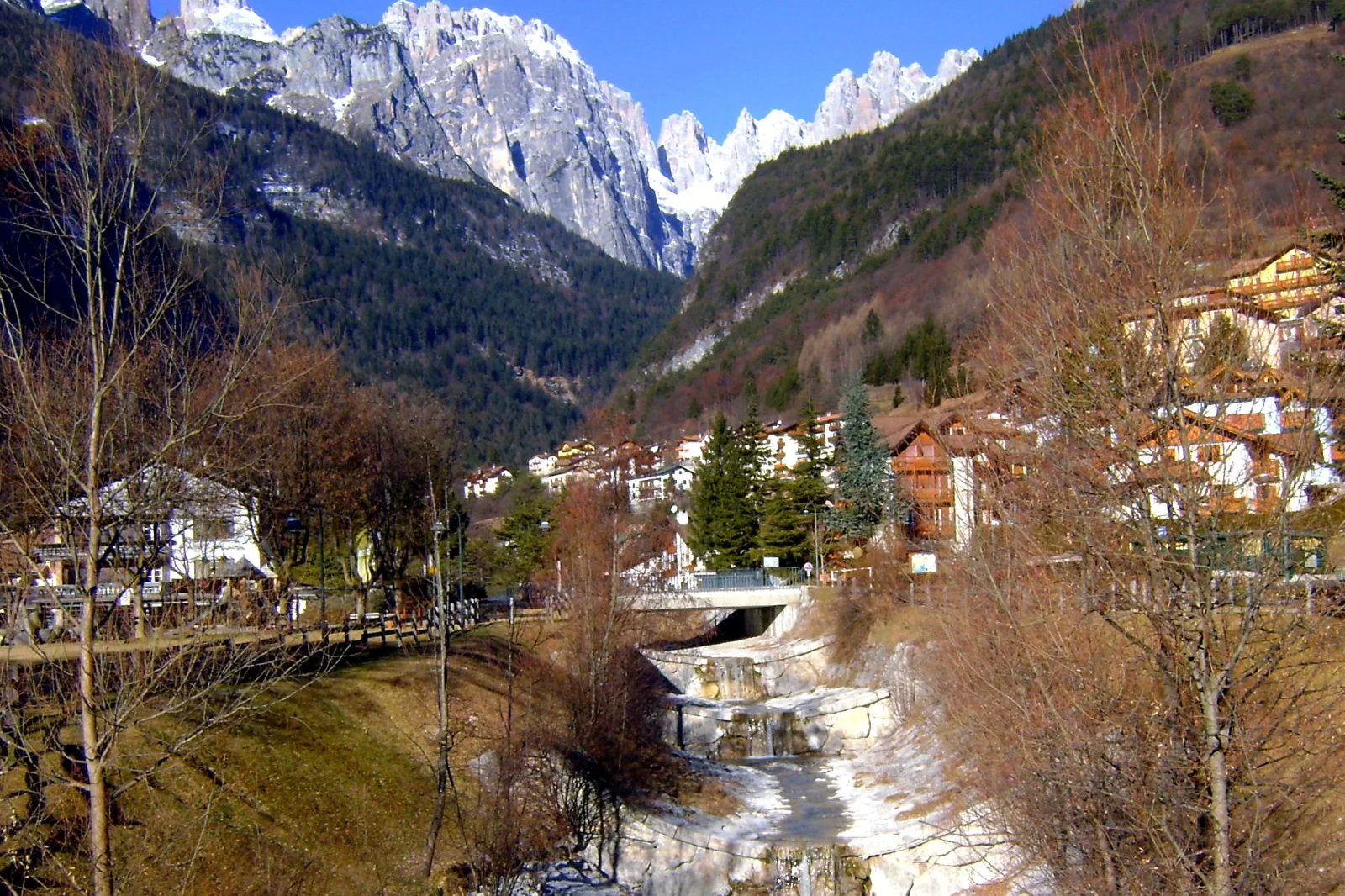 The Brenta Dolomites rising beyond the Trentino valleys