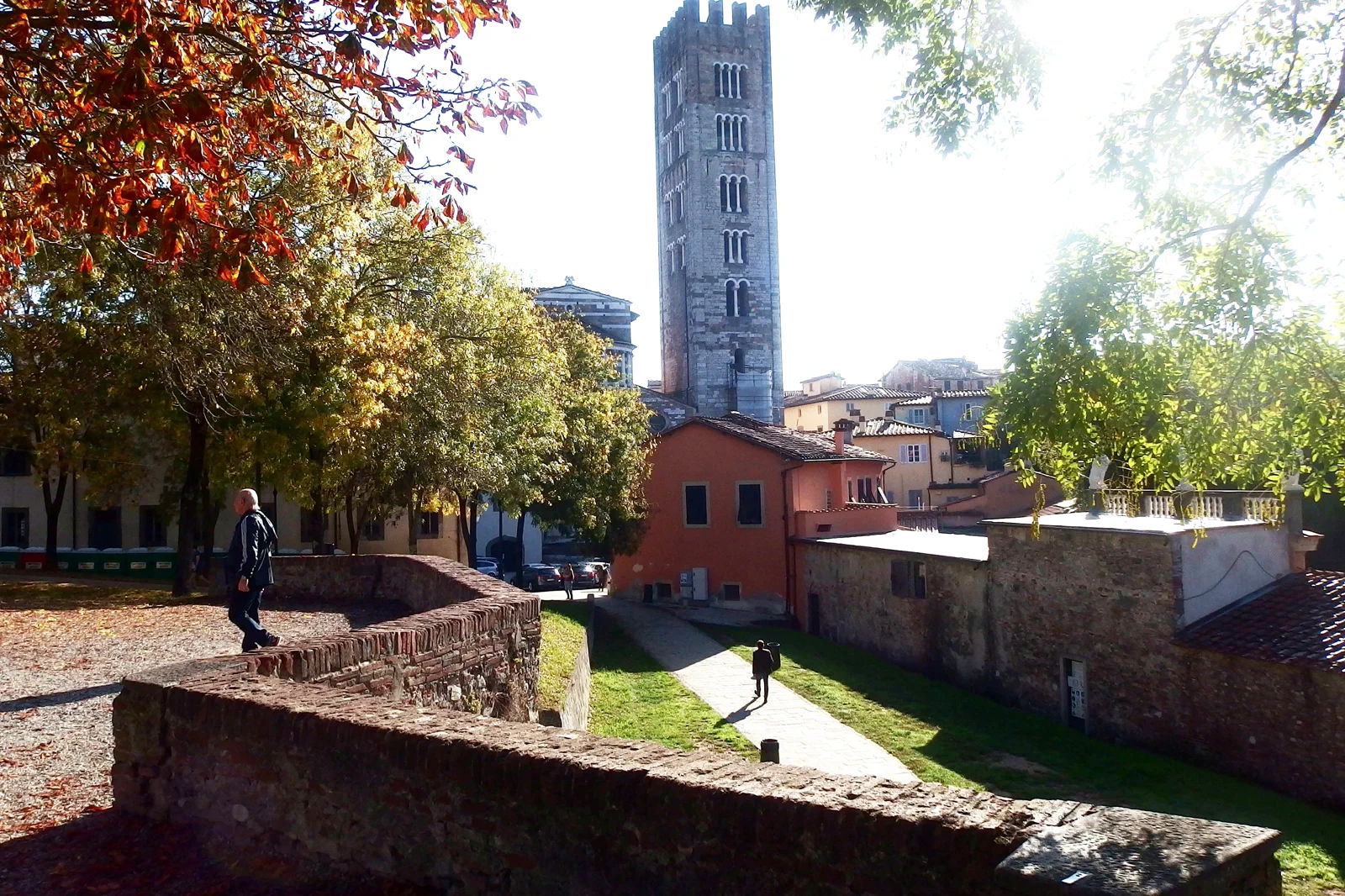 Lucca’s historic walls and Tuscan city landscape