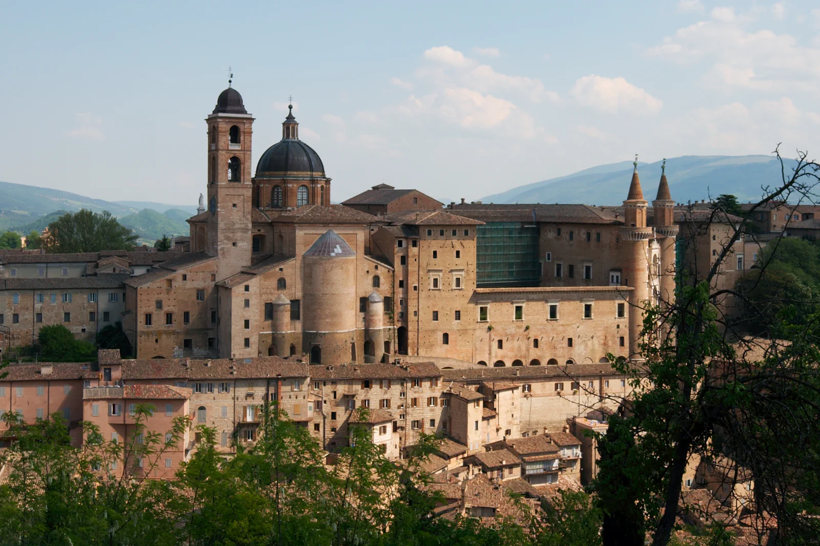 The Ducal Palace and hill town of Urbino in the Marche