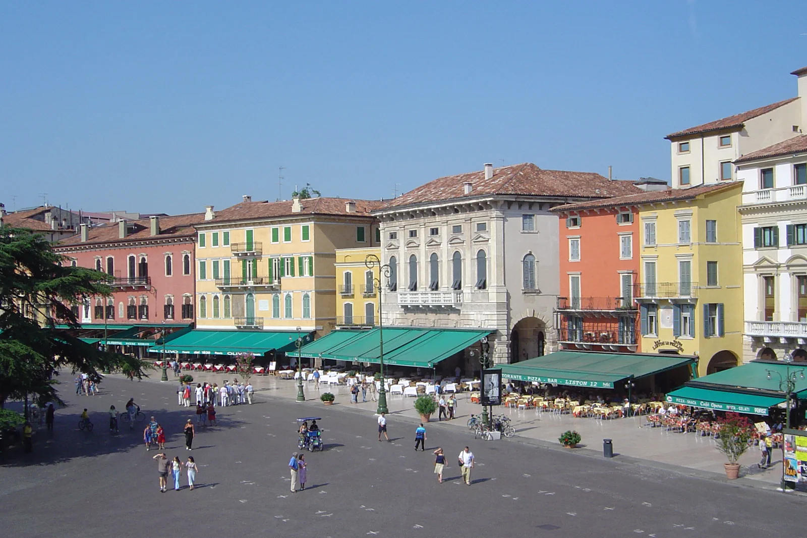 The Roman Arena facing Piazza Bra in Verona