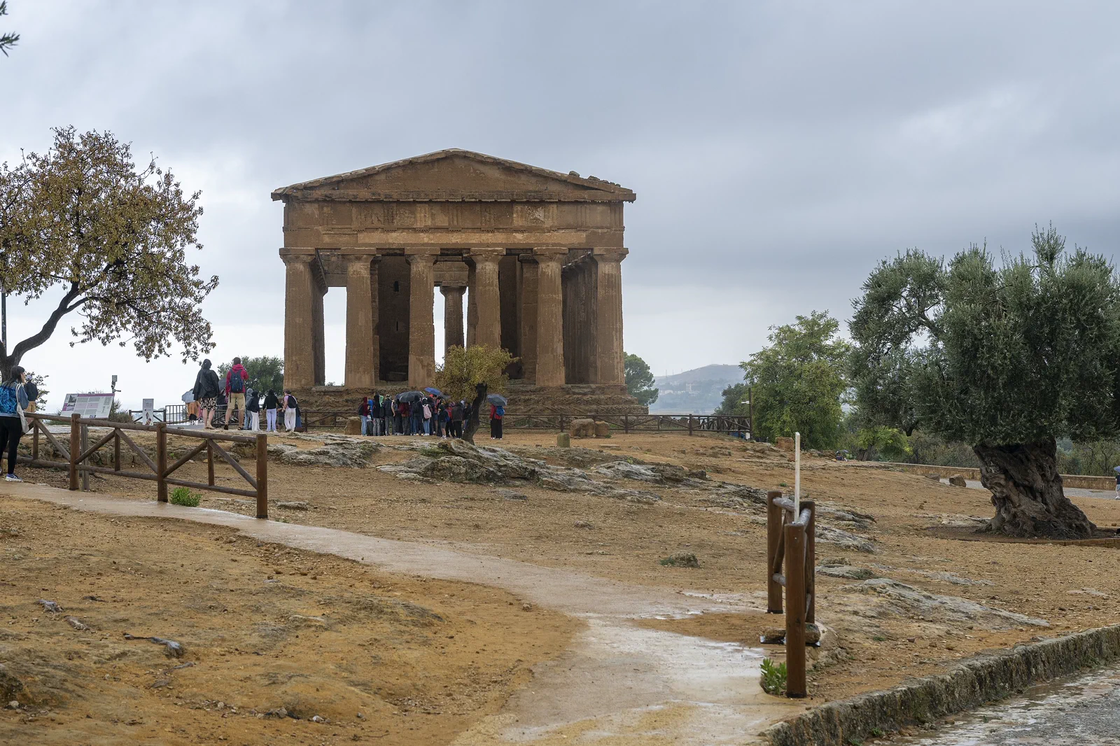 The Temple of Concordia on the archaeological ridge at Agrigento