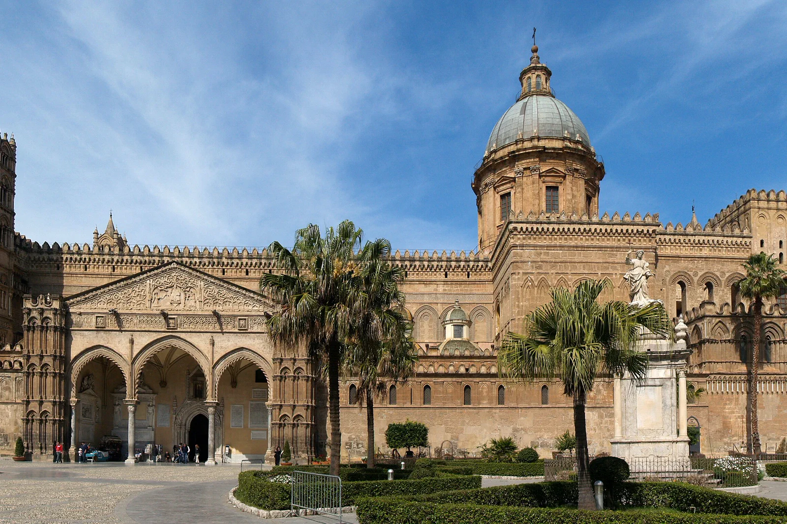 Palermo Cathedral rising above the historic city streets