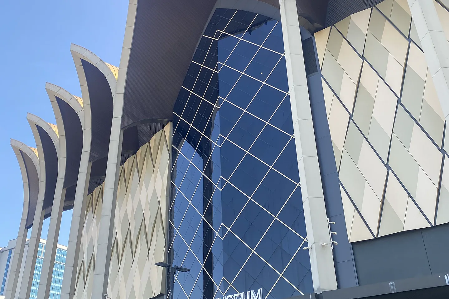 Curved exterior of the Borneo Cultures Museum in Kuching