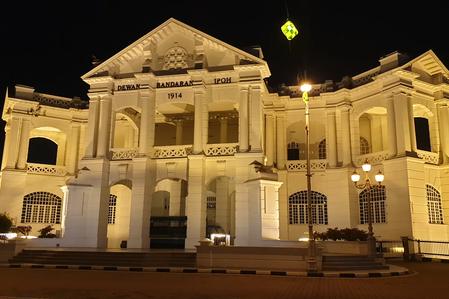 Colonial-era Ipoh Town Hall in the old town civic quarter
