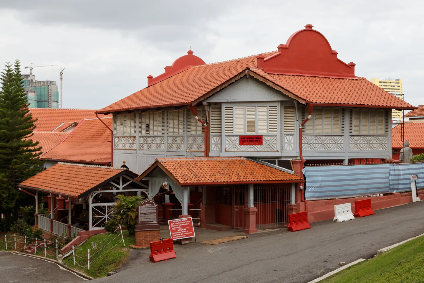 Red Stadthuys buildings beside Dutch Square in Melaka