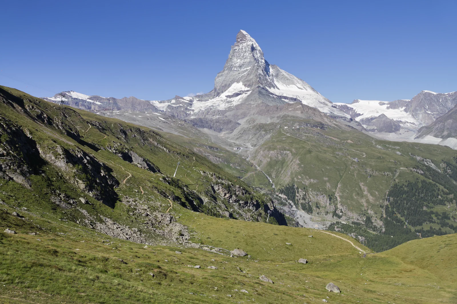 Matterhorn viewed from the Gornergrat area above Zermatt