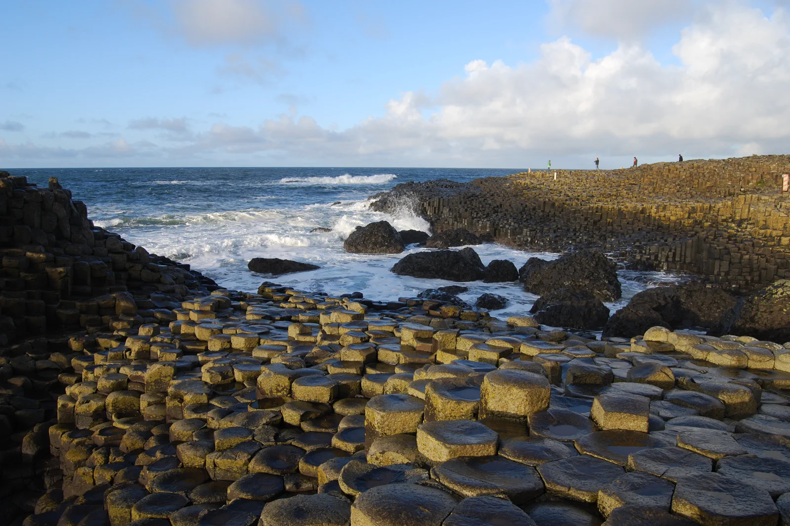 Basalt columns at the Giant’s Causeway on the Northern Ireland coast