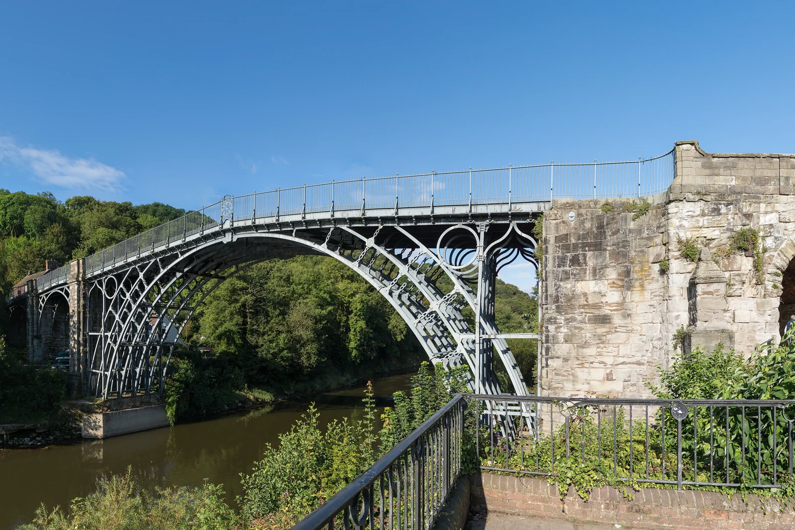 The Iron Bridge spanning the River Severn in Shropshire