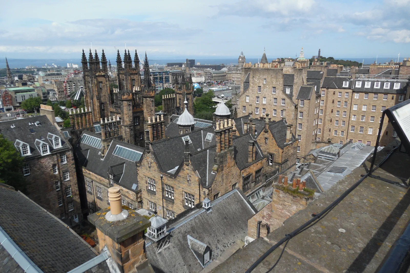 Edinburgh Castle above the Old Town skyline