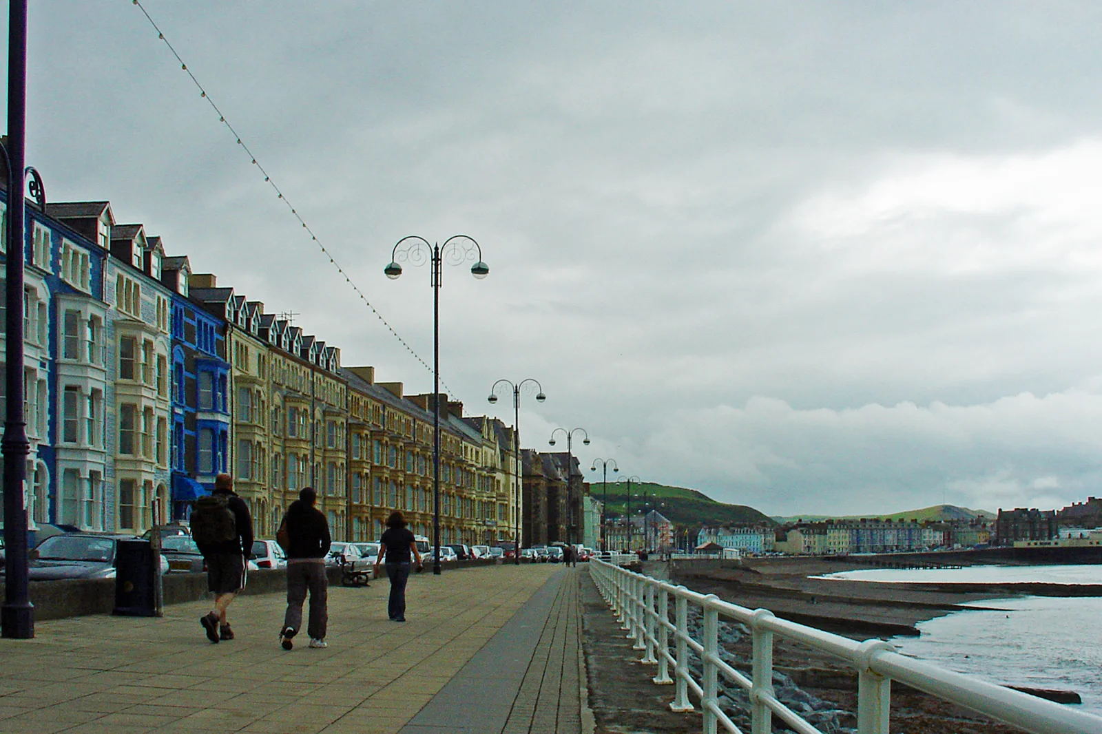 Aberystwyth promenade and seafront on the Ceredigion coast