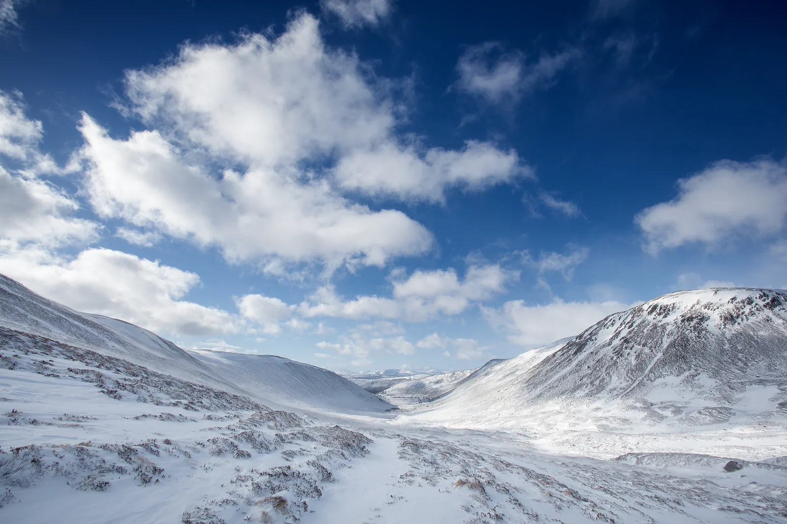 The Cairngorm Mountains near Aviemore in Scotland