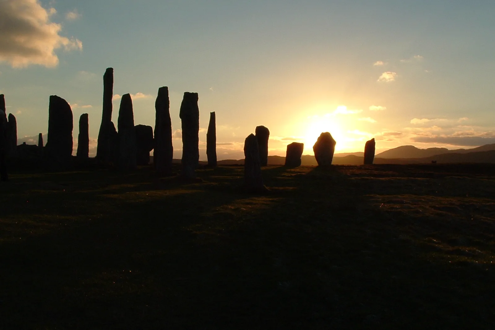 Standing stones at Calanais on the Isle of Lewis
