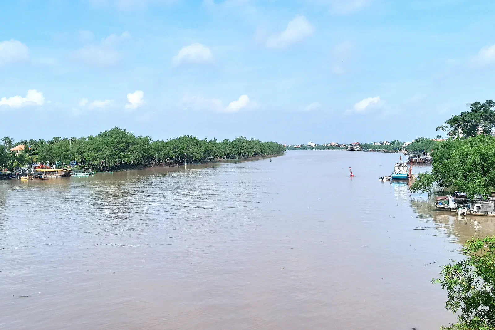The Ben Tre River viewed from Ben Tre Bridge