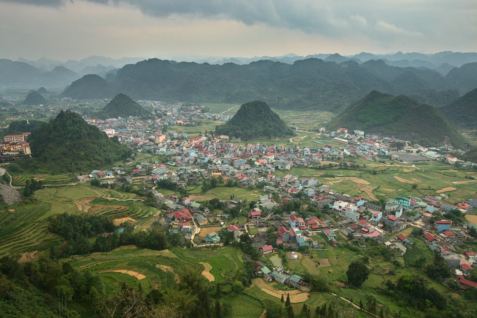 Limestone valleys in Quan Ba District, Ha Giang