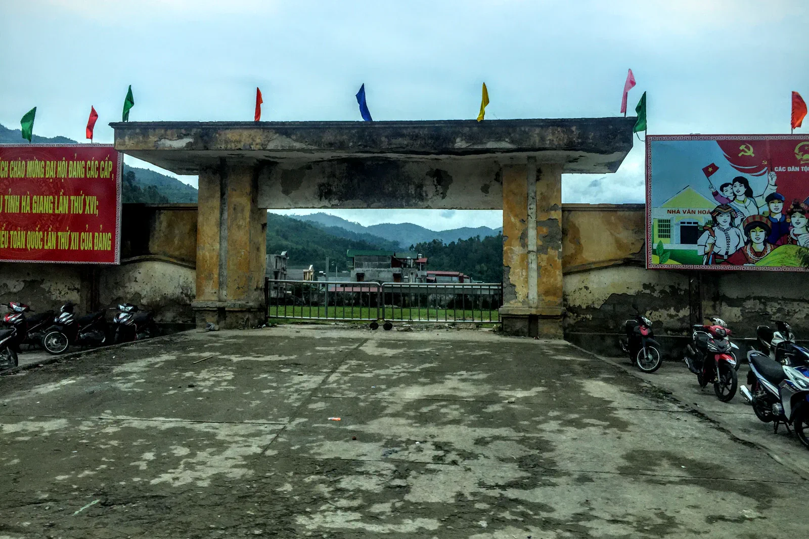 Yen Minh town and surrounding mountains in Ha Giang