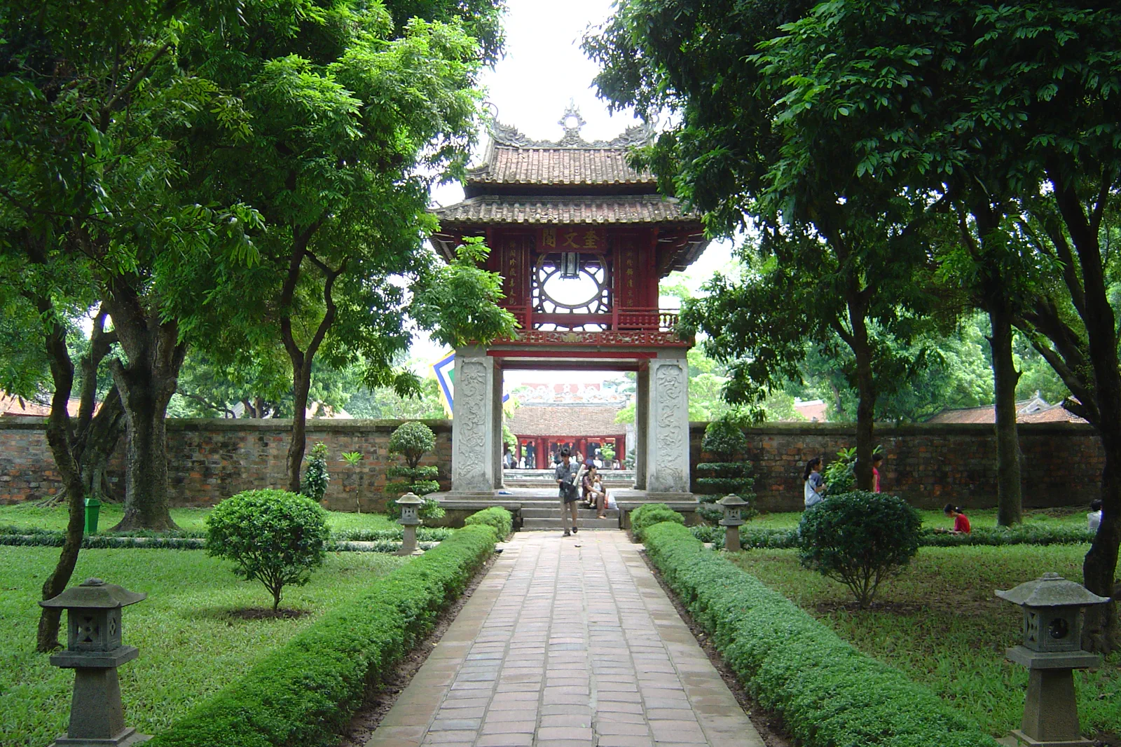 The main entrance of Hanoi Temple of Literature
