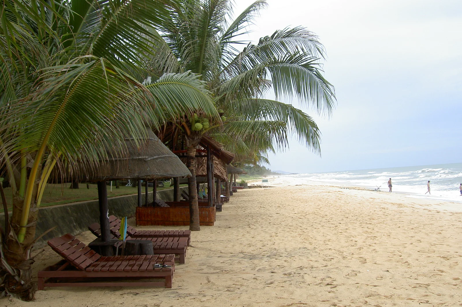 Palm-lined beach and clear water on Phu Quoc Island