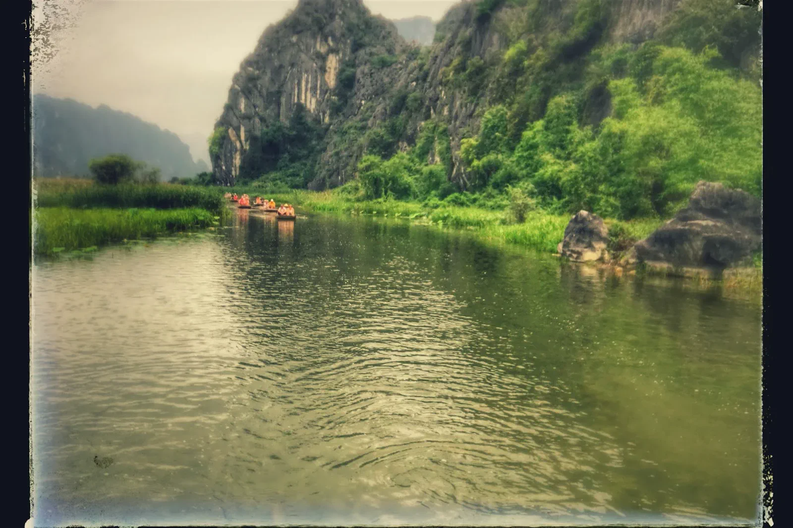 Wetland landscape of Van Long Nature Reserve